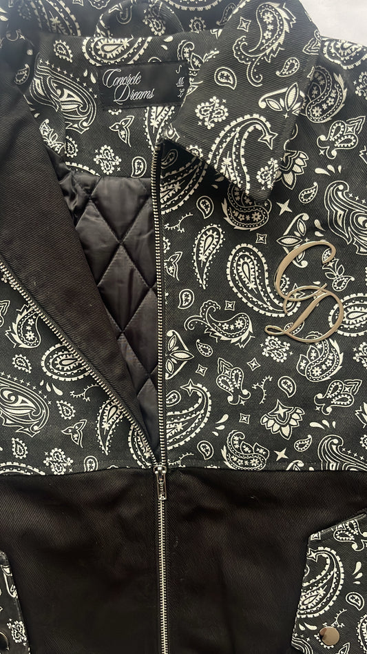 “Paisley Rebellion” Bomber Jacket