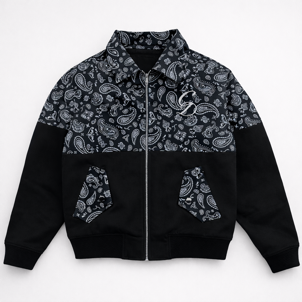 “Paisley Rebellion” Bomber Jacket
